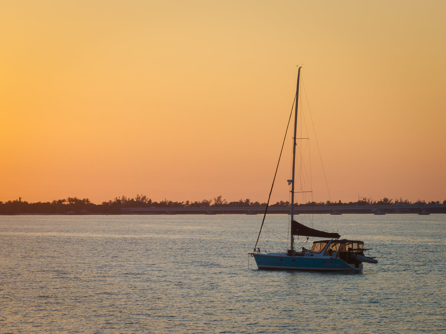 Sailboat At Sunset- Sanibel Island, FL